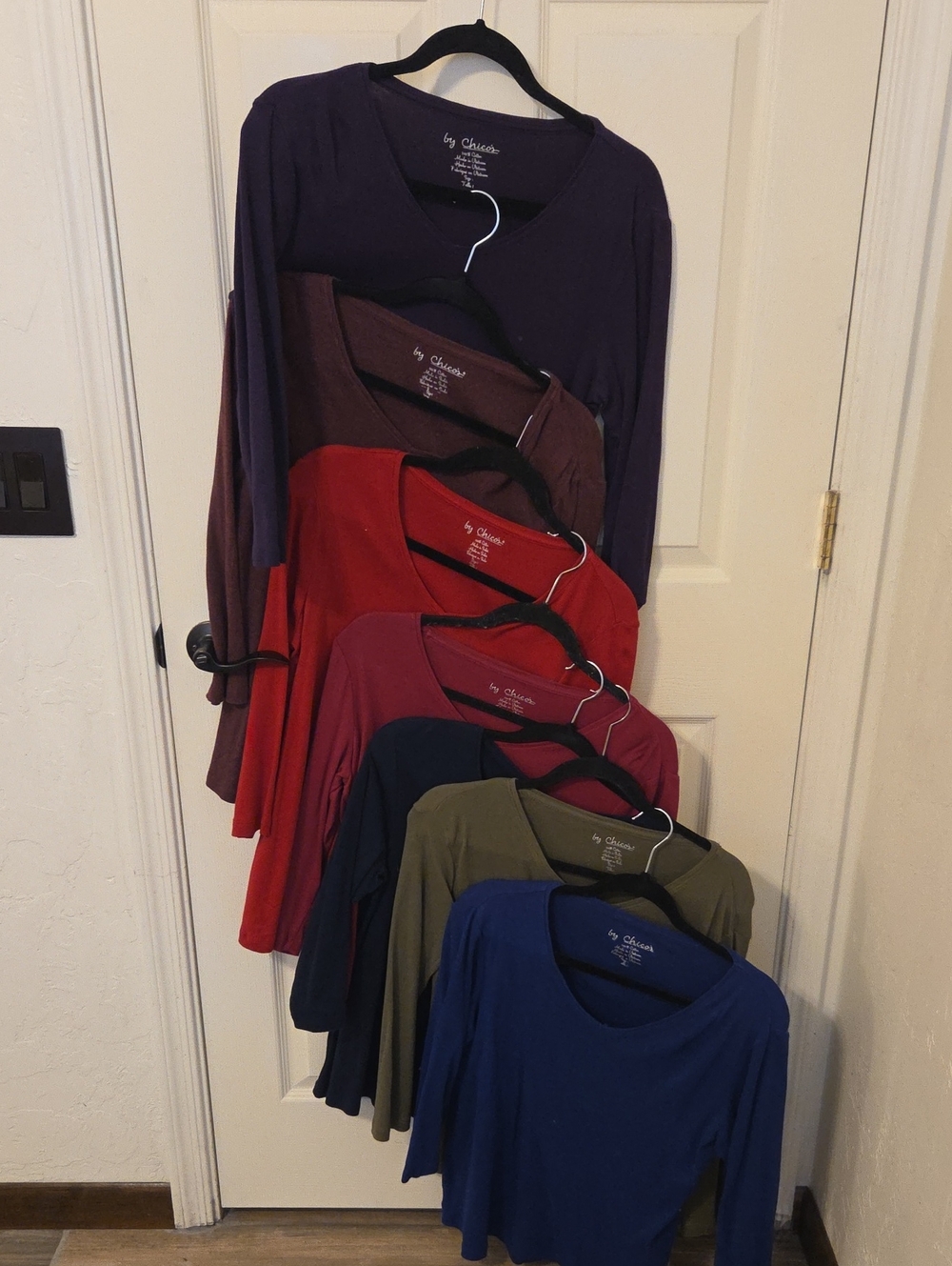 Chicos Women’s 3/4 Sleeve V Neck Top - Set Of 7